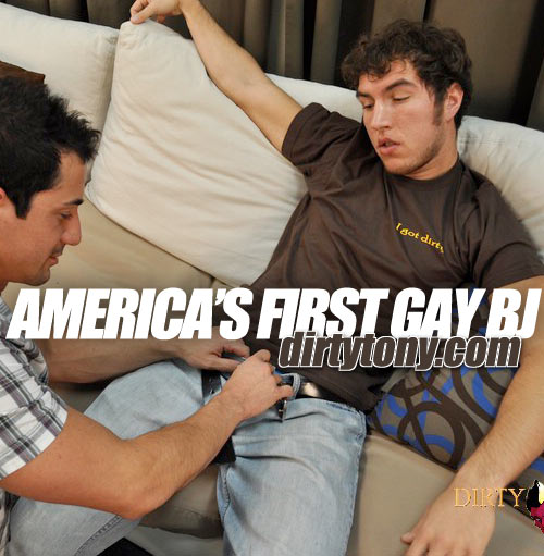 America's First Gay Blowjob at DirtyTony