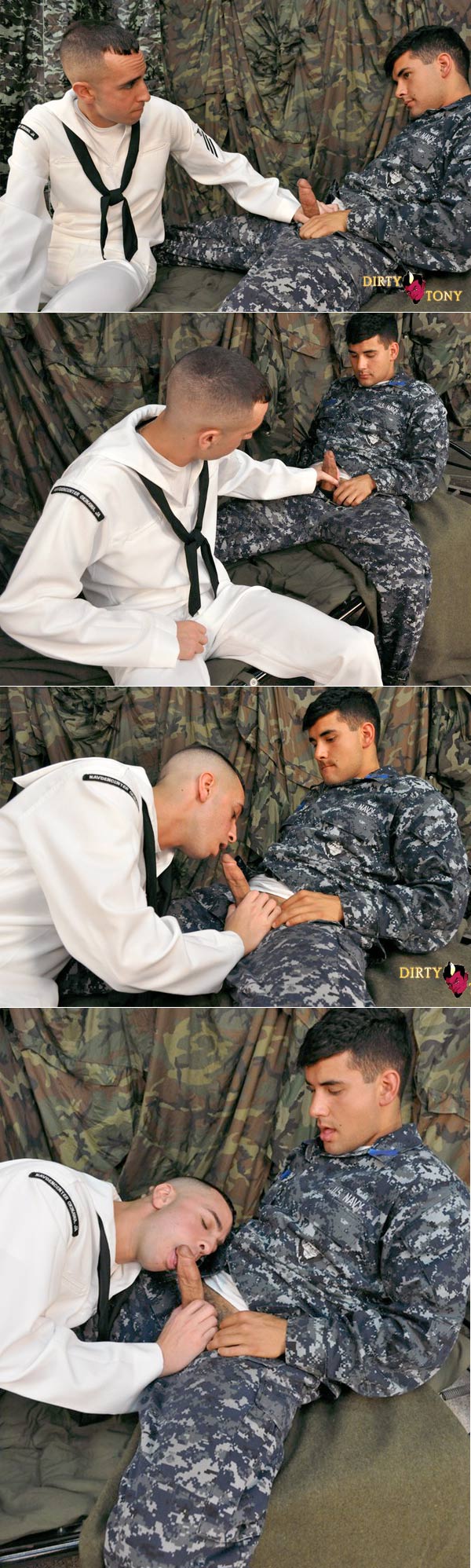 Naval Airman AC’s First Gay Blowjob at DirtyTony