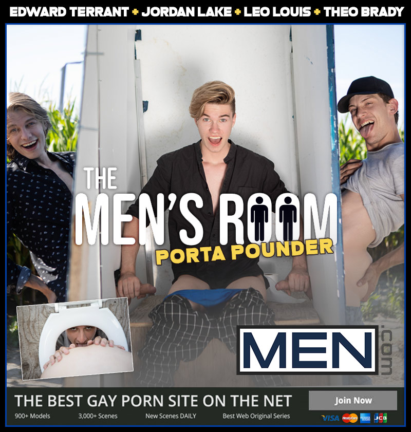 The Men’s Room: Porta Pounder (Edward Terrant, Jordan Lake, Leo Louis and Theo Brady) at MEN.com