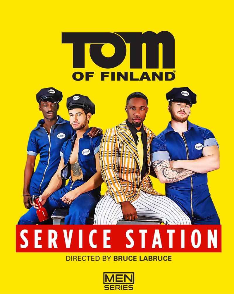 Tom Of Finland: Service Station (River Wilson, Ricky Roman, Matthew Camp and DeAngelo Jackson) at Drill My Hole