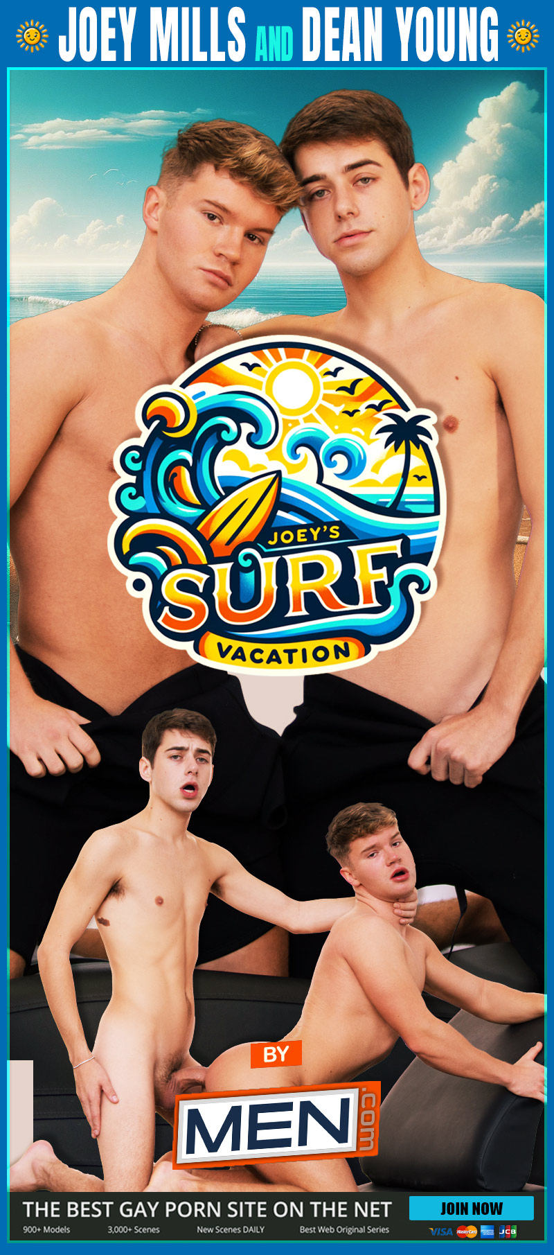 Joey's Surf Vacation, Part 2 (Dean Young and Joey Mills Flip-Fuck) at MEN.com