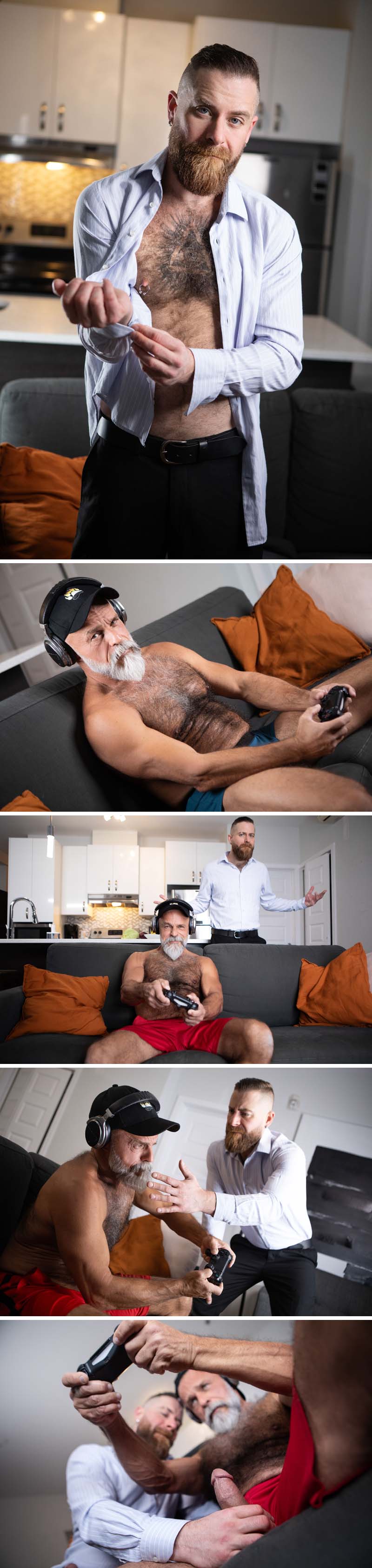 Hairy Gaymers (Daddy John Fucks Daddy Cakes) at MEN.com