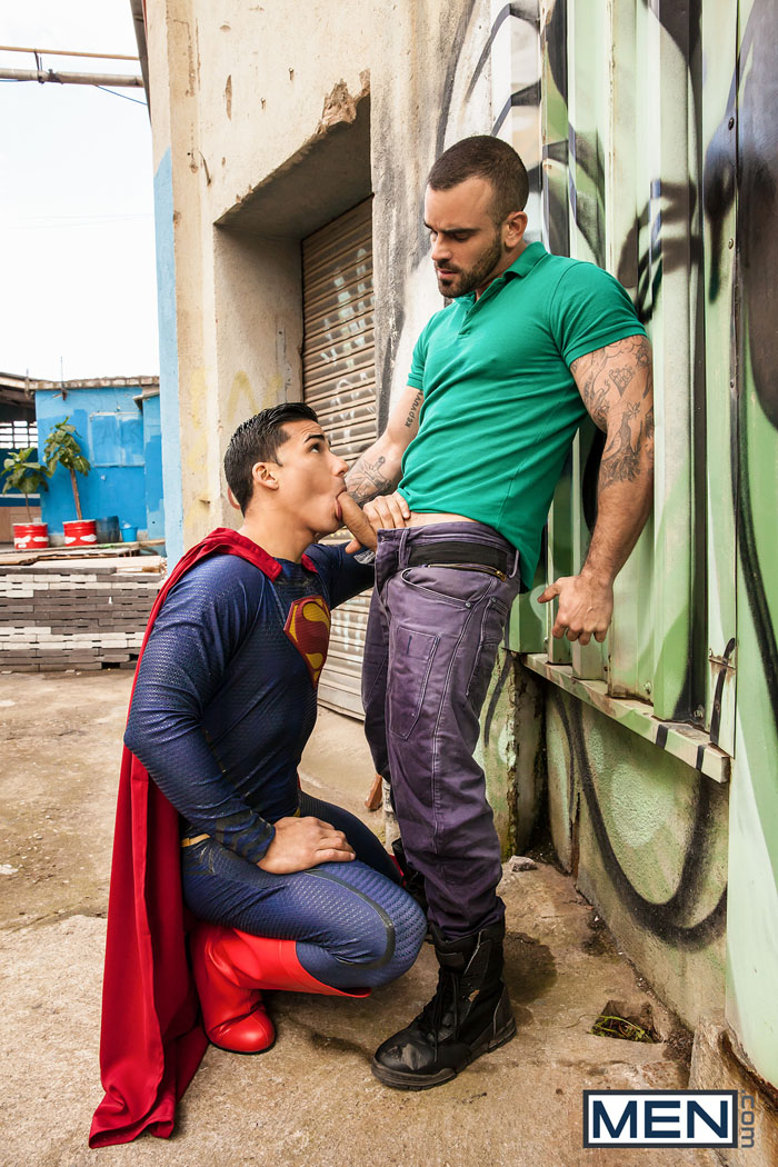 Batman Vs. Superman 'A Gay XXX Parody' (Topher DiMaggio Fucks Damien Crosse) at Men.com