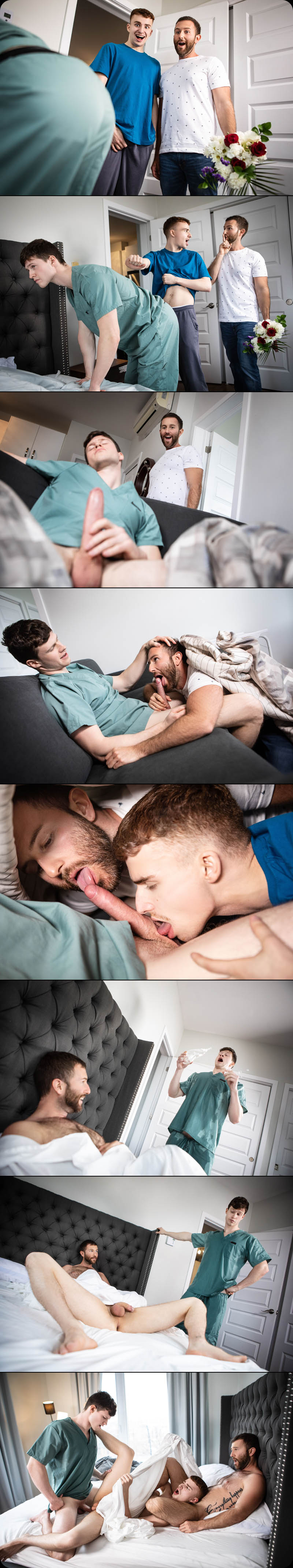 Catering to the Caregiver (New Exclusive Finn Harding Fucks Ryan Jacobs and Tanner Hall) at MEN.com