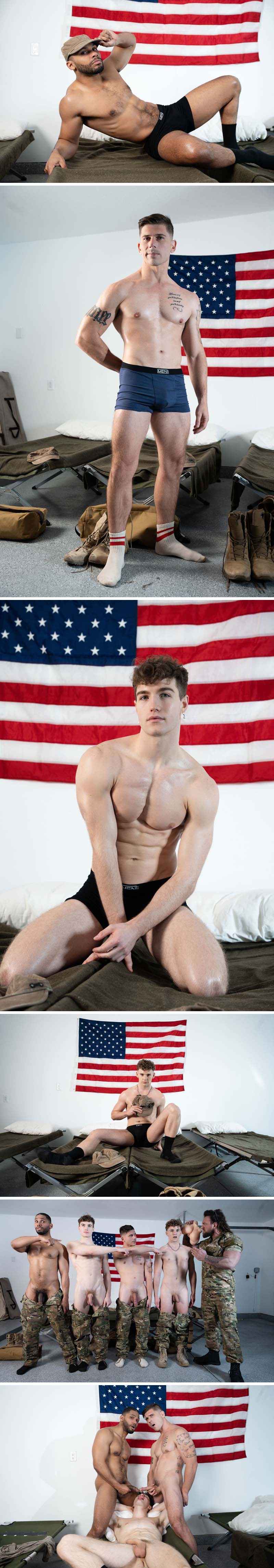 Bareback Barracks, Part 3 (Hazel Hoffman Gets Fucked by Officer Kane Fox) at MEN.com