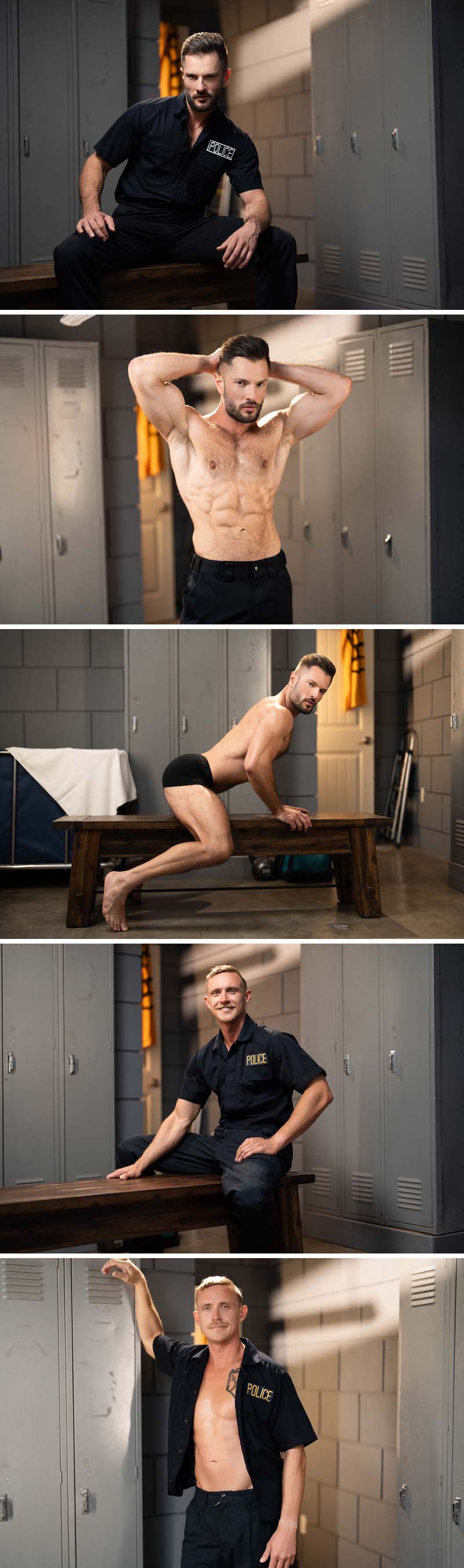 Police Partners Zac Barrett & Zane Anders Cross the Line In 'PIGS' at MEN.com