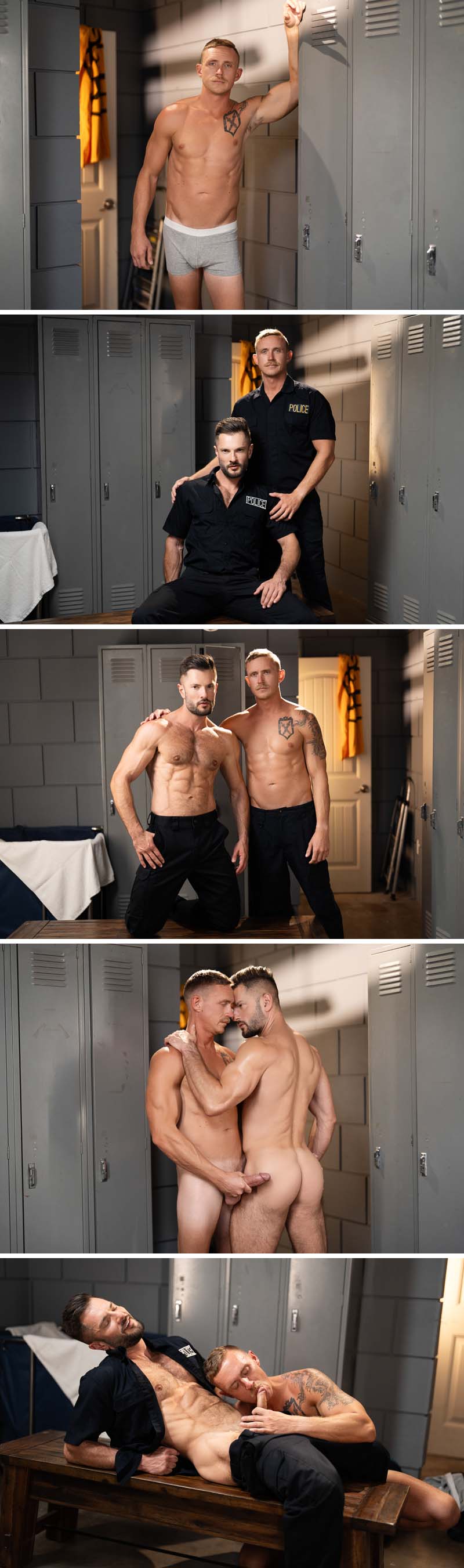 Police Partners Zac Barrett & Zane Anders Cross the Line In 'PIGS' at MEN.com