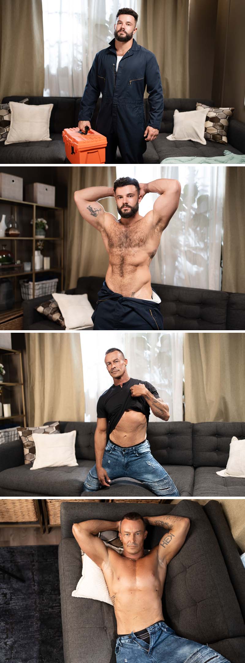 Reese Battle and Hayden Harding Get Down to Business in 'Tighten That Up!' at MEN.com