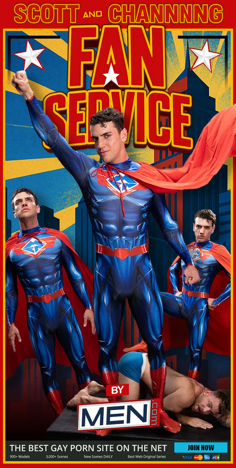 Scott Braun Fucks Superhero Cosplayer Channing Flynn in 'Fan Service' at MEN.com