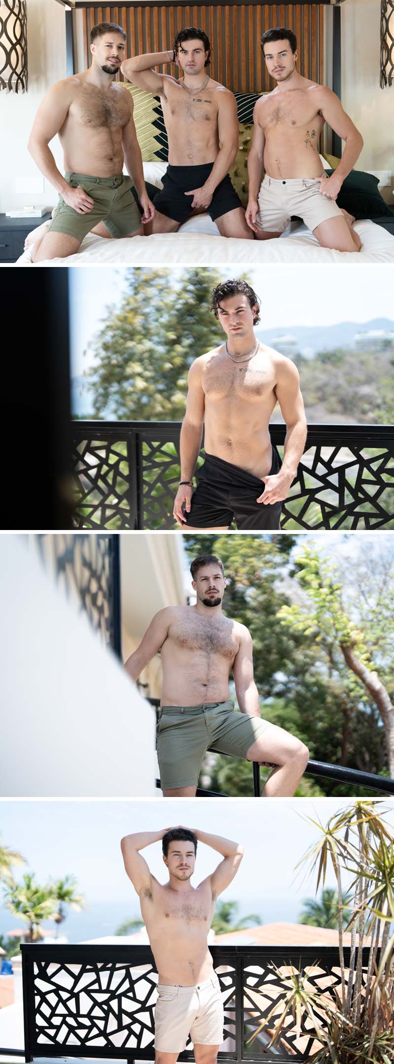 Mike Monroe, Luca Zae and Arno Antino Play a Dangerous Bedroom Game at MEN.com