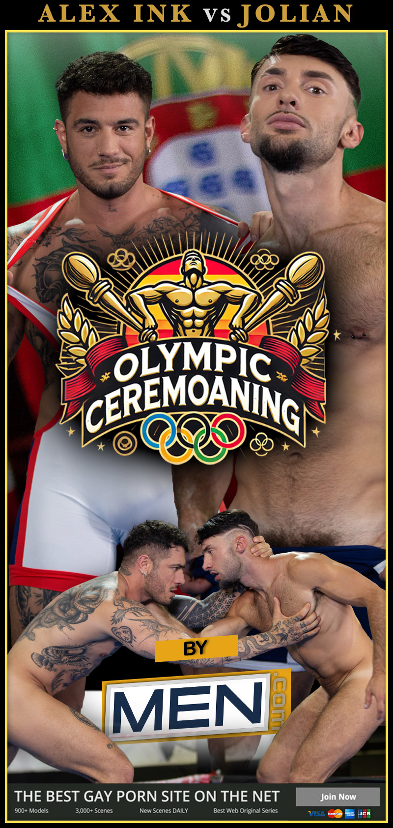 Olympic CereMOANing: Part 3 (Alex Ink Fucks Jolian) at MEN.com