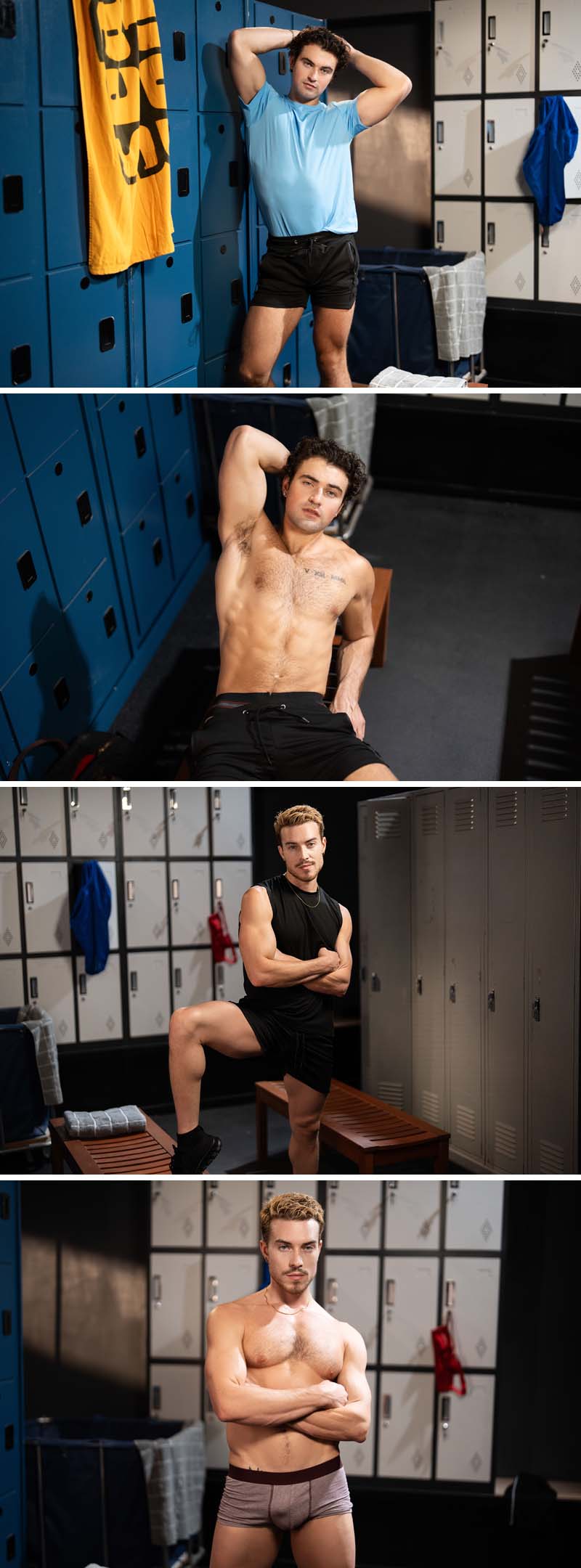 Luca Zae Tops Mike Monroe in 'Fake Nuts Gym Flasher' at MEN.com