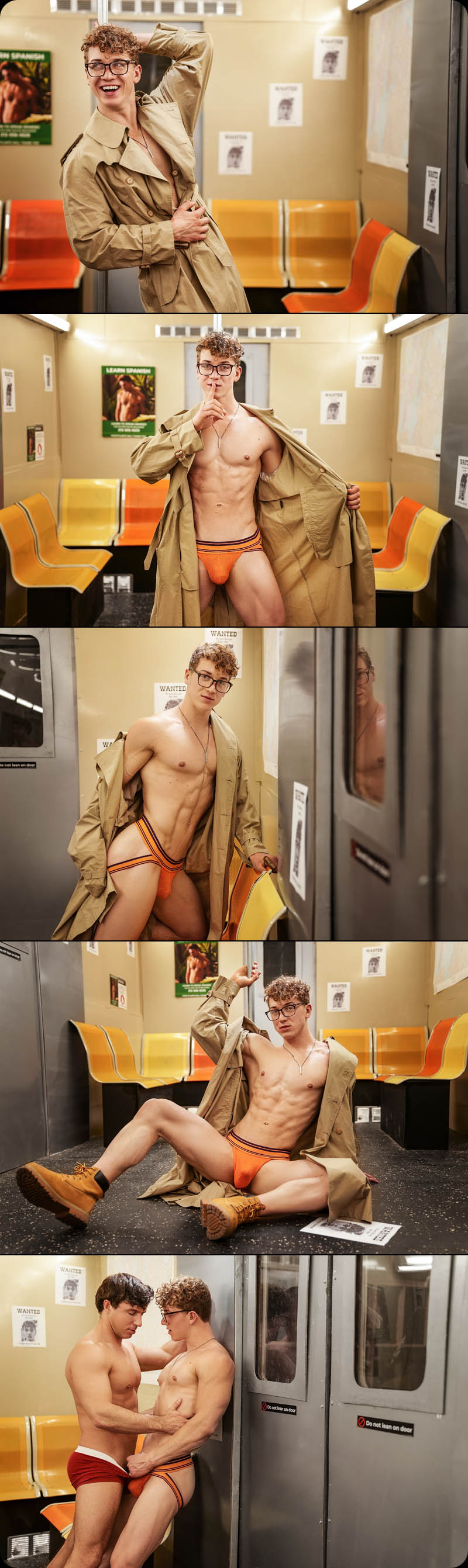 WANTED (Subway Flasher Felix Fox Gets Fucked by Inspector Reese Rideout) at MEN.com