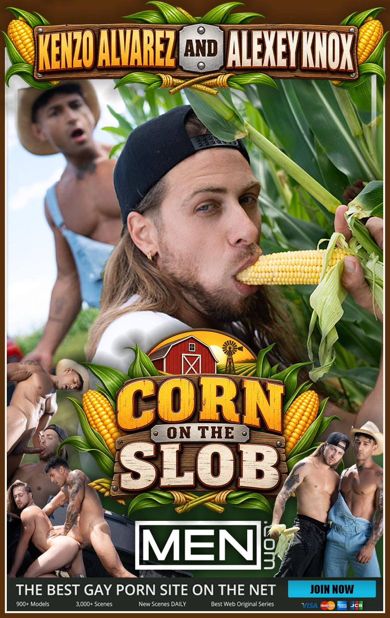 Alexey Knox Gets Cornholed by Kenzo Alvarez in 'Corn on the Slob' at MEN.com