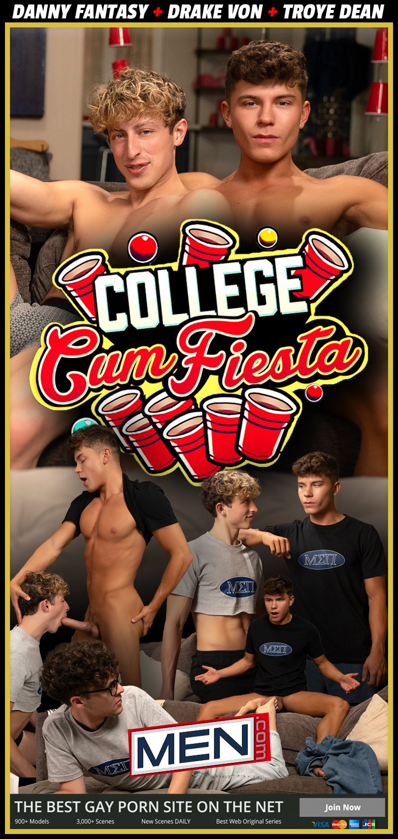 College Cum Fiesta: Part One (Danny Fantasy, Drake Von and Troye Dean) at MEN.com