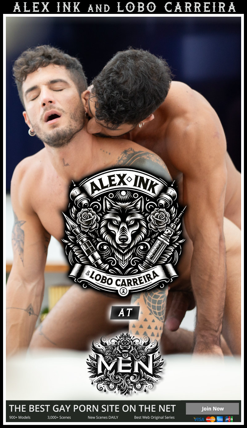 LOBO CARREIRA and Tattooed Hunk ALEX INK Flip-Fuck at MEN.com