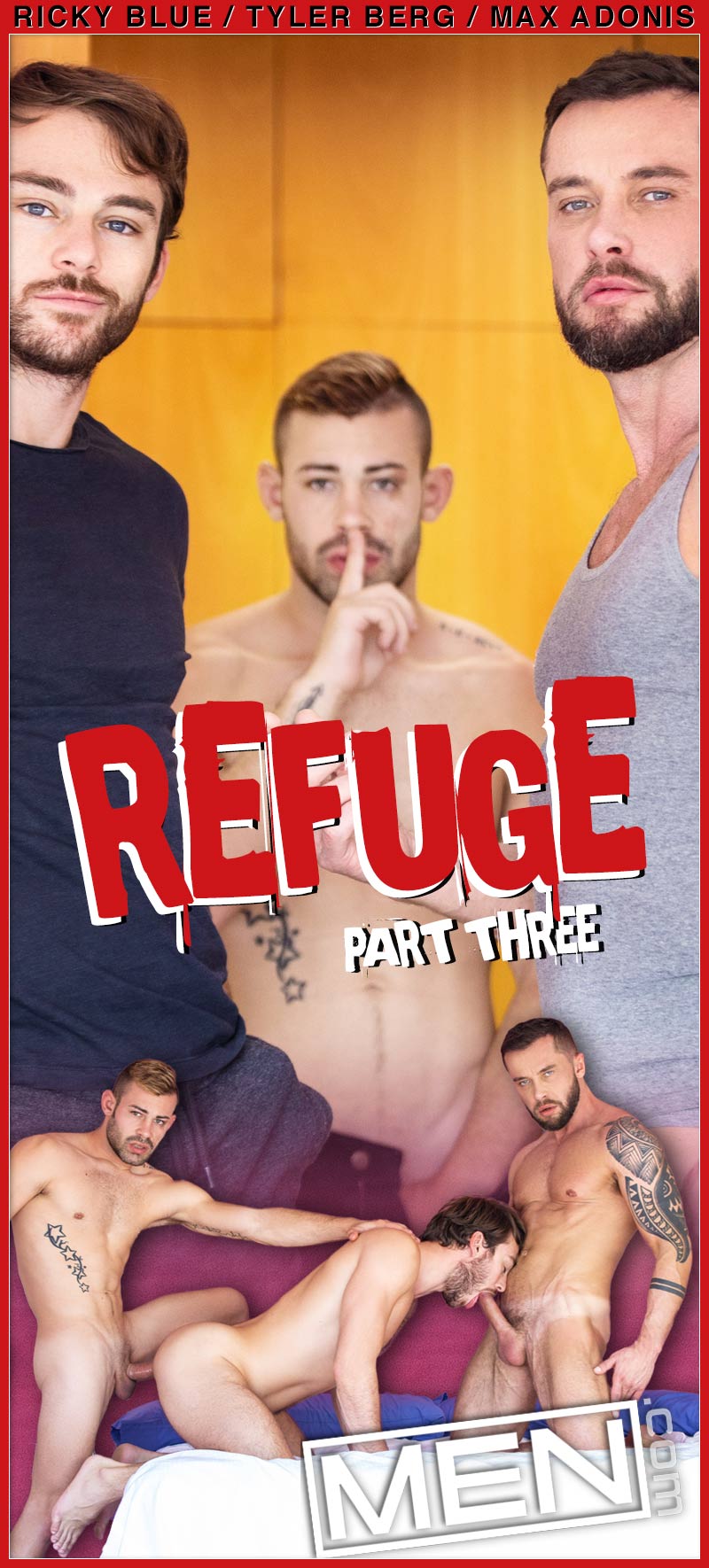 Refuge, Part Three (Max Adonis, Tyler Berg and Ricky Blue) at MEN.com