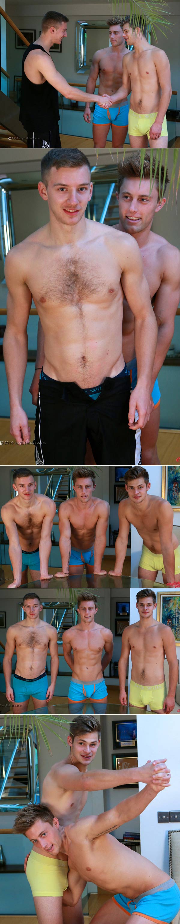 Cameron Donald, Jack Windsor & Andrew Hayden (Super Hot Threesome) at EnglishLads
