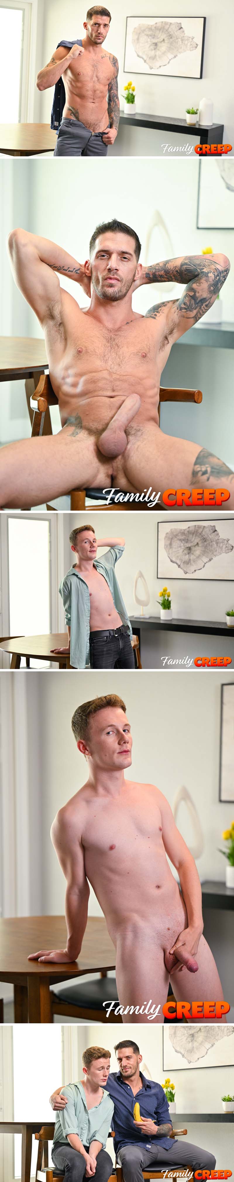 Benny Fox Gets Step-Dad Ty Roderick's Guidance in Family Creep Step-Dad's Banana BJ at ASG Max's Family Creep