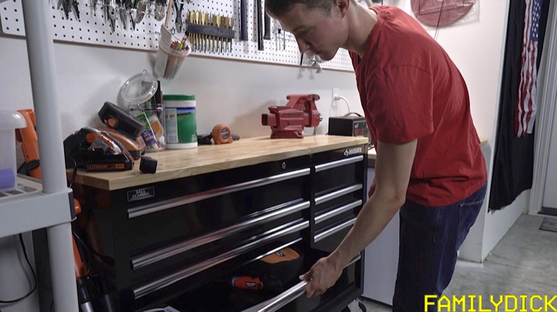 Tough Love For His Boy (Chapter One): Dad's Tool Bench (Bill Farnsworth and Jimmy Farnsworth) at FamilyDick