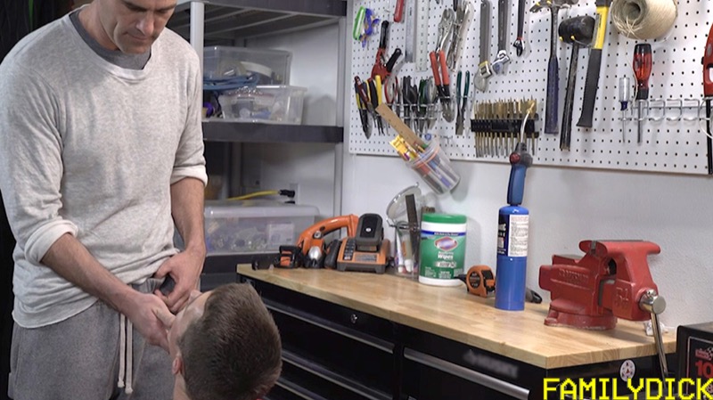 Tough Love For His Boy (Chapter One): Dad's Tool Bench (Bill Farnsworth and Jimmy Farnsworth) at FamilyDick