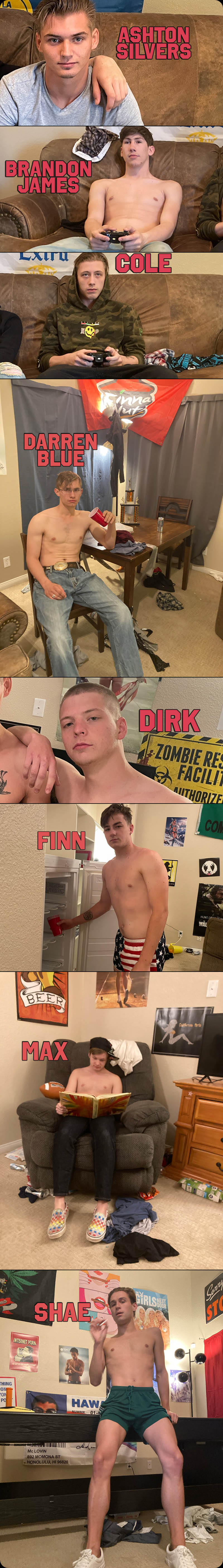 HOLE FUCK 101 (Ashton Silvers, Shae Reynolds, Brandon James, Cole Church and Darron Bluu) at FraternityX