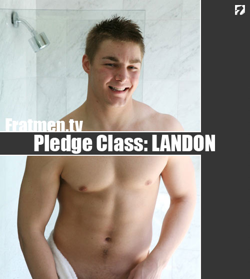 Pledge Class with Landon at Fratmen