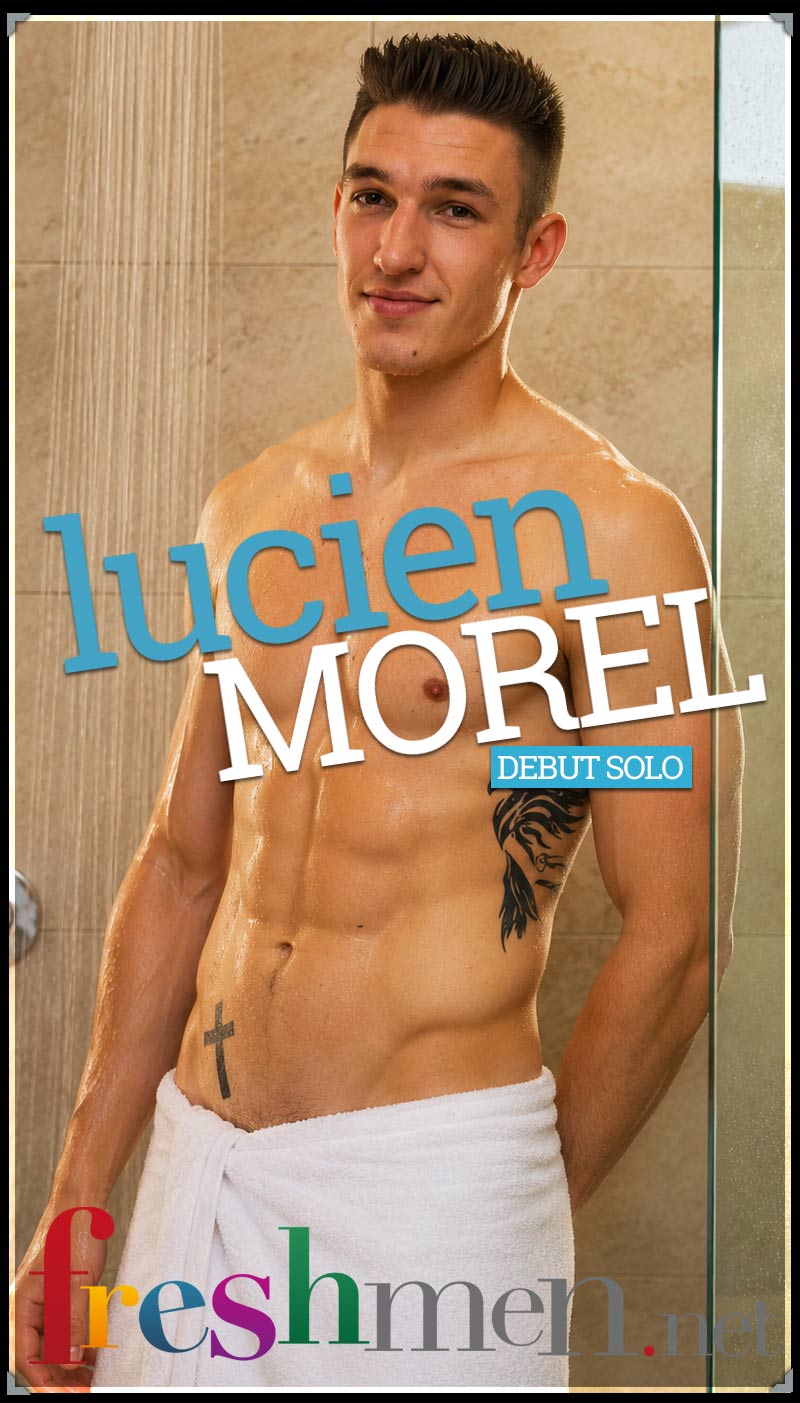 Lucien Morel Shows Off in the Shower at Freshmen.net