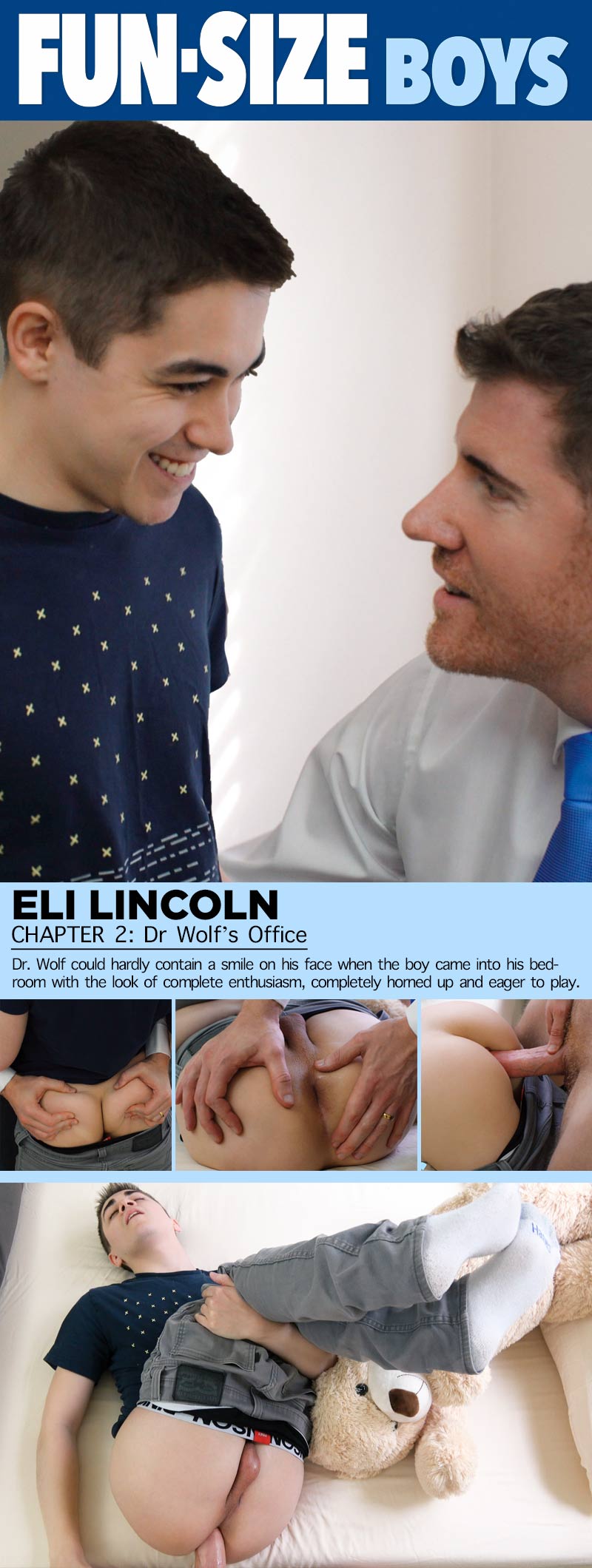 Dr Wolf's Office, Chapter Two (Legrand Wolf Fucks Eli Lincoln) at FunSizeBoys