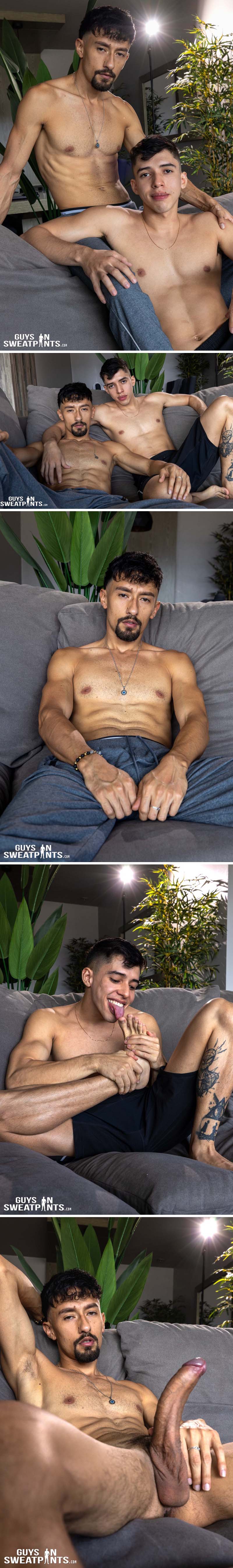 Battle of the Big Dicks (Arley Moren Fucks Orlando Rivas) at Guys In Sweatpants