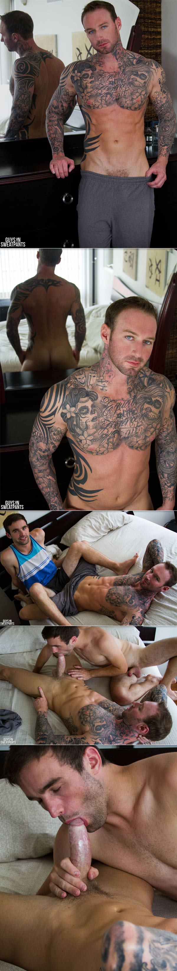 Dylan James' First Video (Andrew Collins & Dylan James) (Bareback) at Guys In Sweatpants