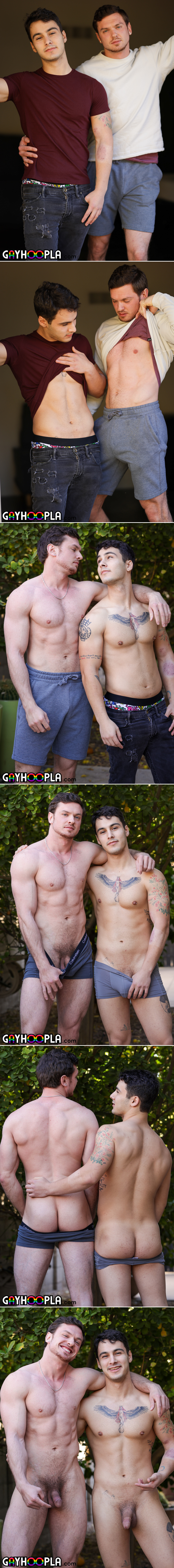 Caleb Mills Fucks Andy McBride in 'Two New Exclusive STUDS' at GayHoopla