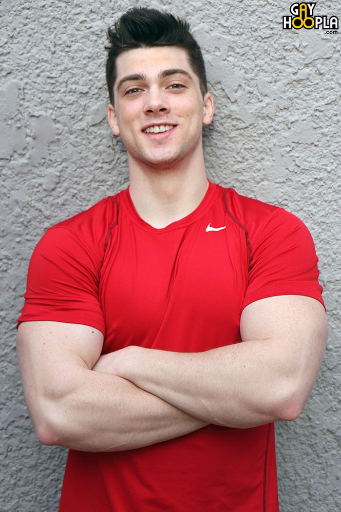 Collin Simpson (Bisexual Body Builder with a HUGE Dick) at GayHoopla