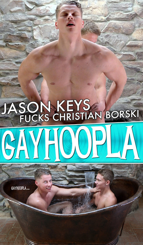 Jason Keys & Christian Borski (Two Blondes Fuck) at GayHoopla