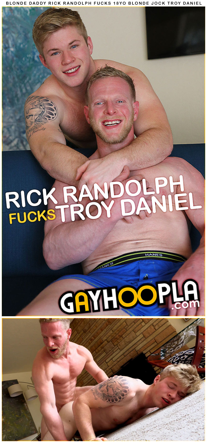 Rick Randolph Fucks Troy Daniel at GayHoopla