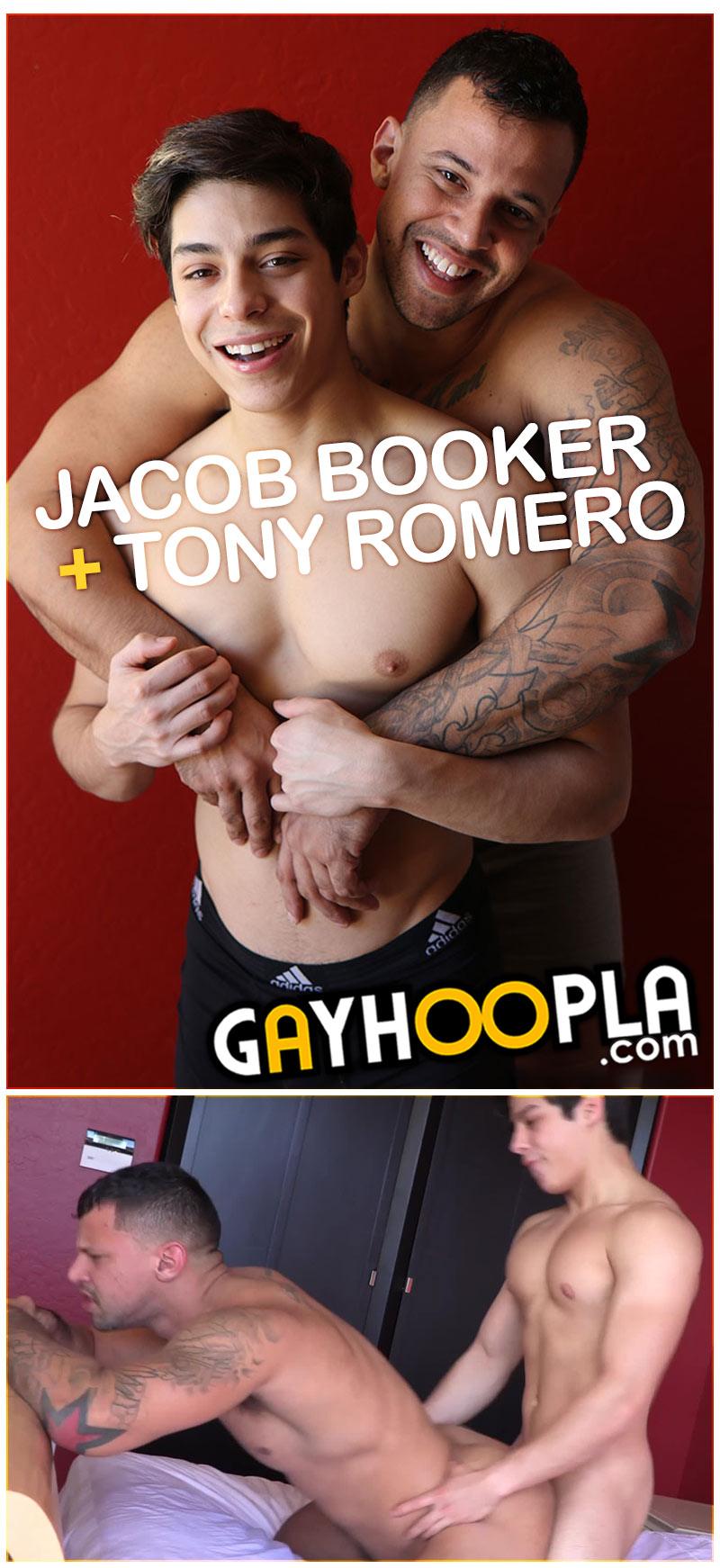 Jacob Booker Fucks Tony Romero at GayHoopla