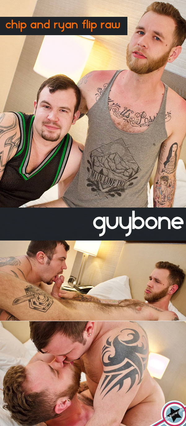 Chip Young and Ryan Powers (Bareback Flip-Fuck) at GuyBone