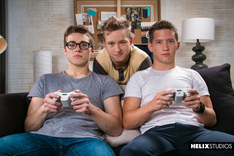 Gamer Threesome (Tyler Hill, Blake Mitchell & Noah White) at HelixStudios