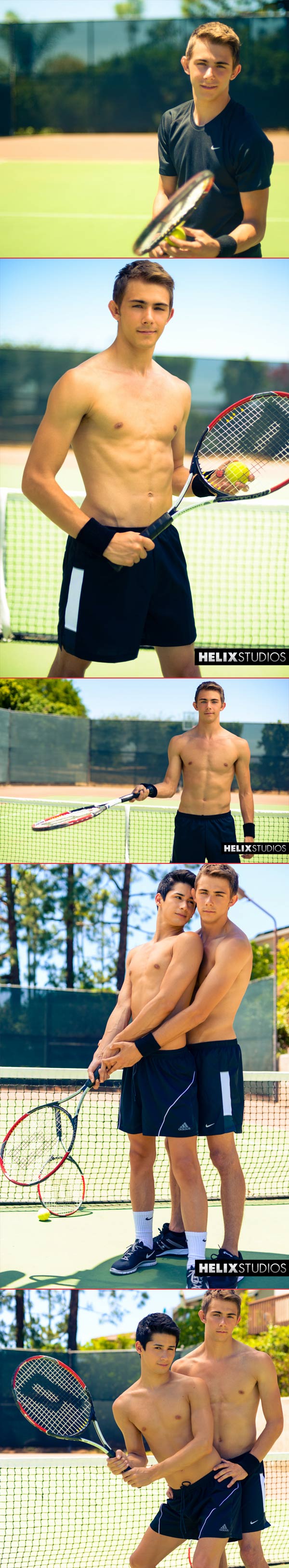 Man On Twink: The Tennis Instructor (Kody Knight & Liam Riley) at HelixStudios