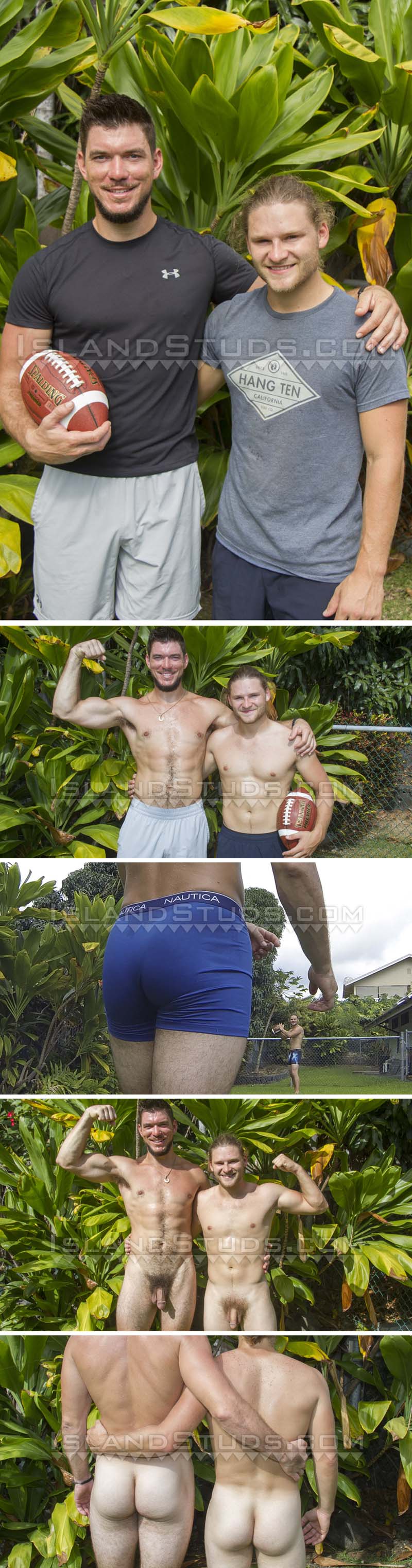 Derek and Cody Debut in Football Nude #18 Naked Duo at IslandStuds