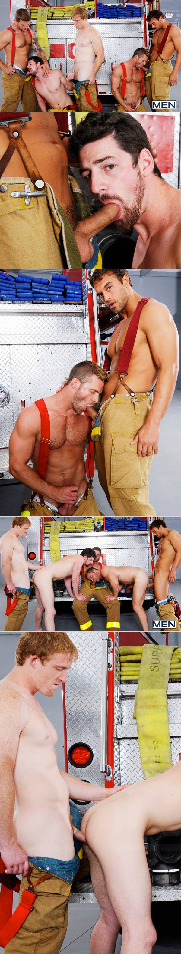 Hot Like Fire (Colby Jansen, Rocco Reed, Landon Conrad, Andrew Stark & Charlie Roberts) at JizzOrgy