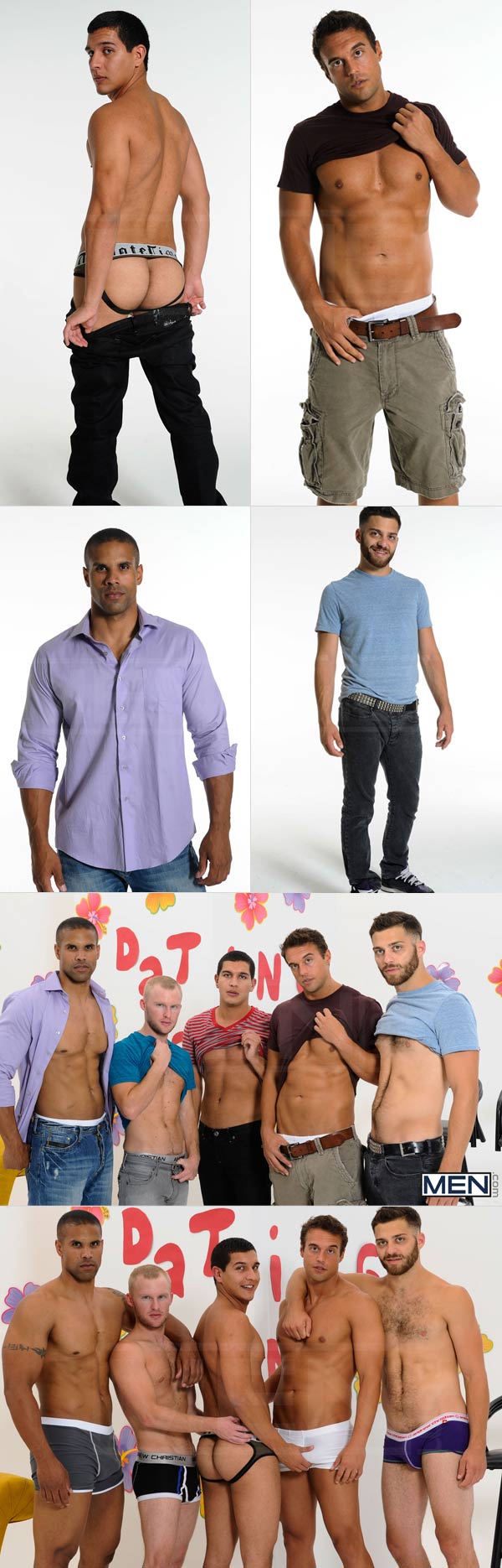 The Gay Dating Game (Robert Axel, Tommy Defendi, Tony Newport, Rocco Reed & Zane Michaels) at JizzOrgy