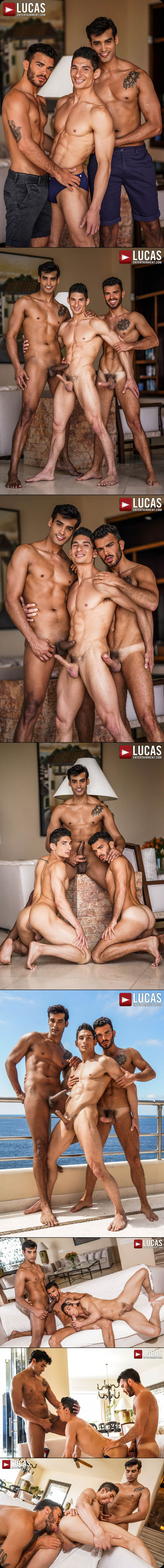Punishing Some Hole, Scene 2 (Marco Antonio And Pol Prince Spit-Roast Jim Fit) at LucasEntertainment