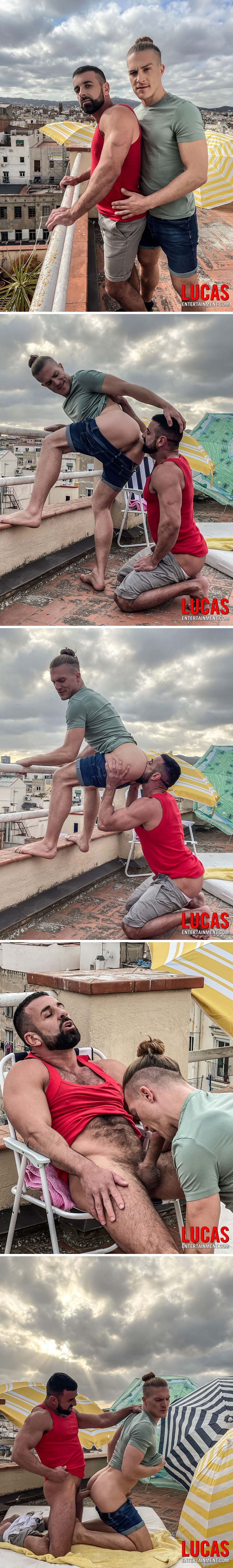 Load Him Up, Scene 4 (Giuspel Fucks Kosta Viking on the Roof) at LucasEntertainment