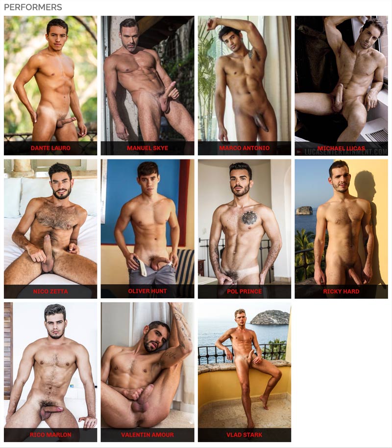 Plowed, Pounded, Pummeled featuring Dante Lauro, Manuel Skye, Marco Antonio, Michael Lucas, Nico Zetta, Oliver Hunt, Pol Prince, Ricky Hard, Rico Marlon, Valentin Amour and Vlad Stark at LucasEntertainment