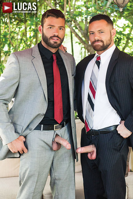 Sergeant Miles Barebacks Xavier Jacobs in 'Scruff In Suits' at LucasEntertainment