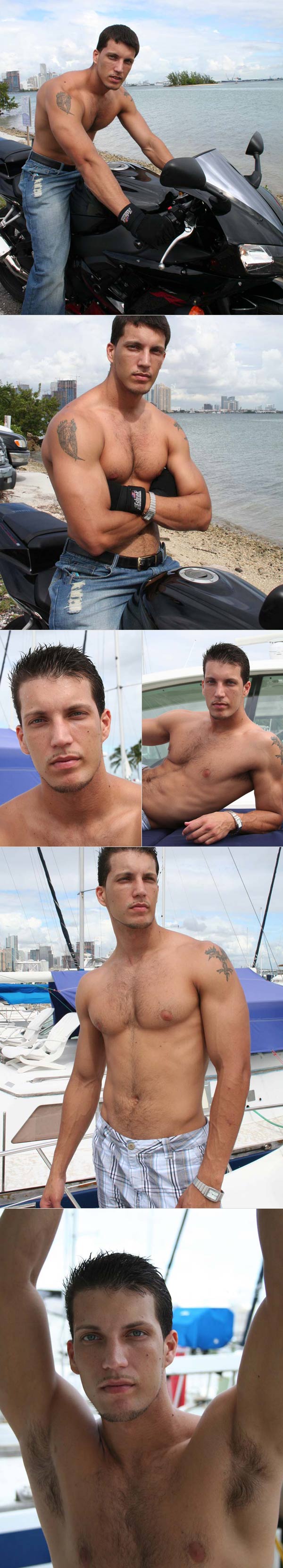 Adam (Straight Muscle Hunk Showing Off Huge Dick on Boat) at ManAvenue