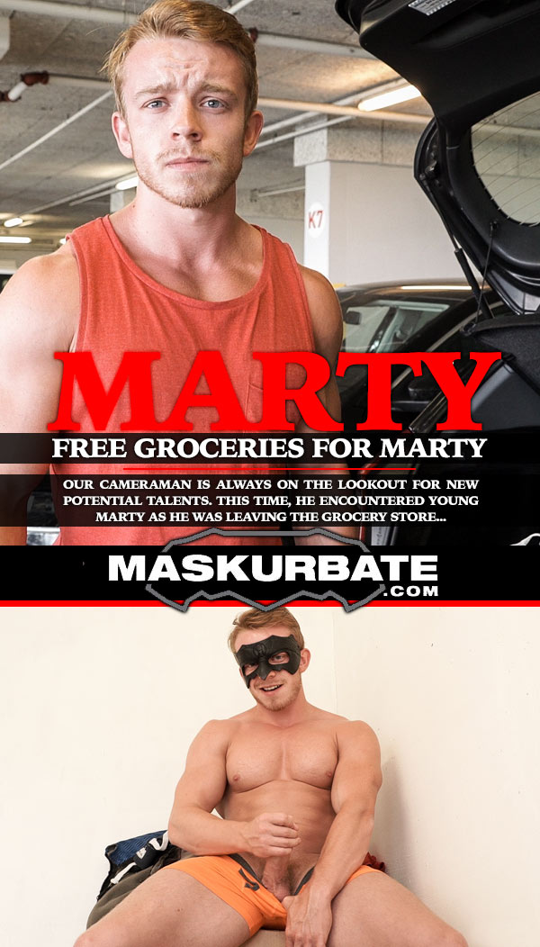 Free Groceries For Marty at Maskurbate