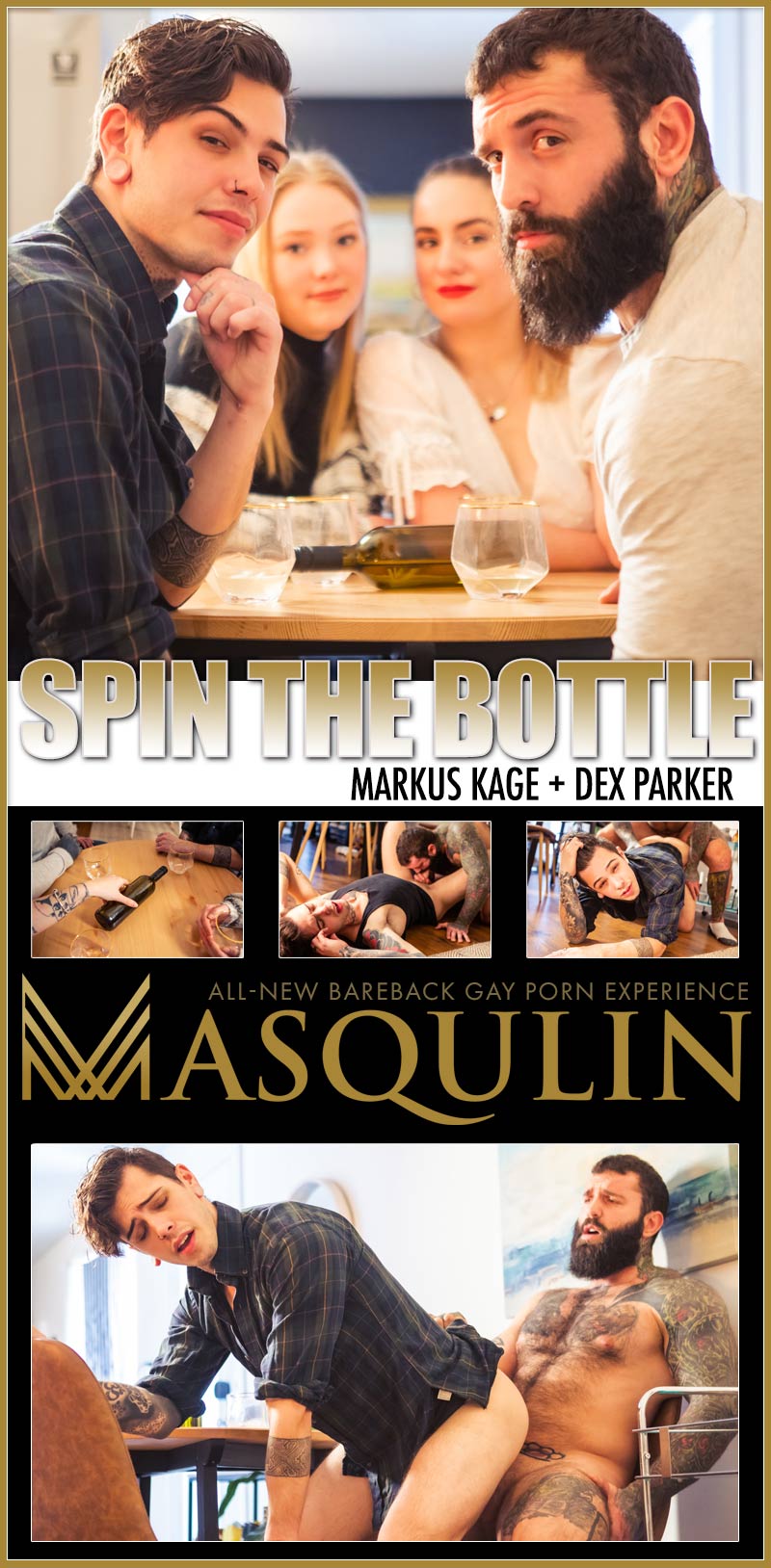 Spin The Bottle (Markus Kage Fucks Dex Parker) on MASQULIN