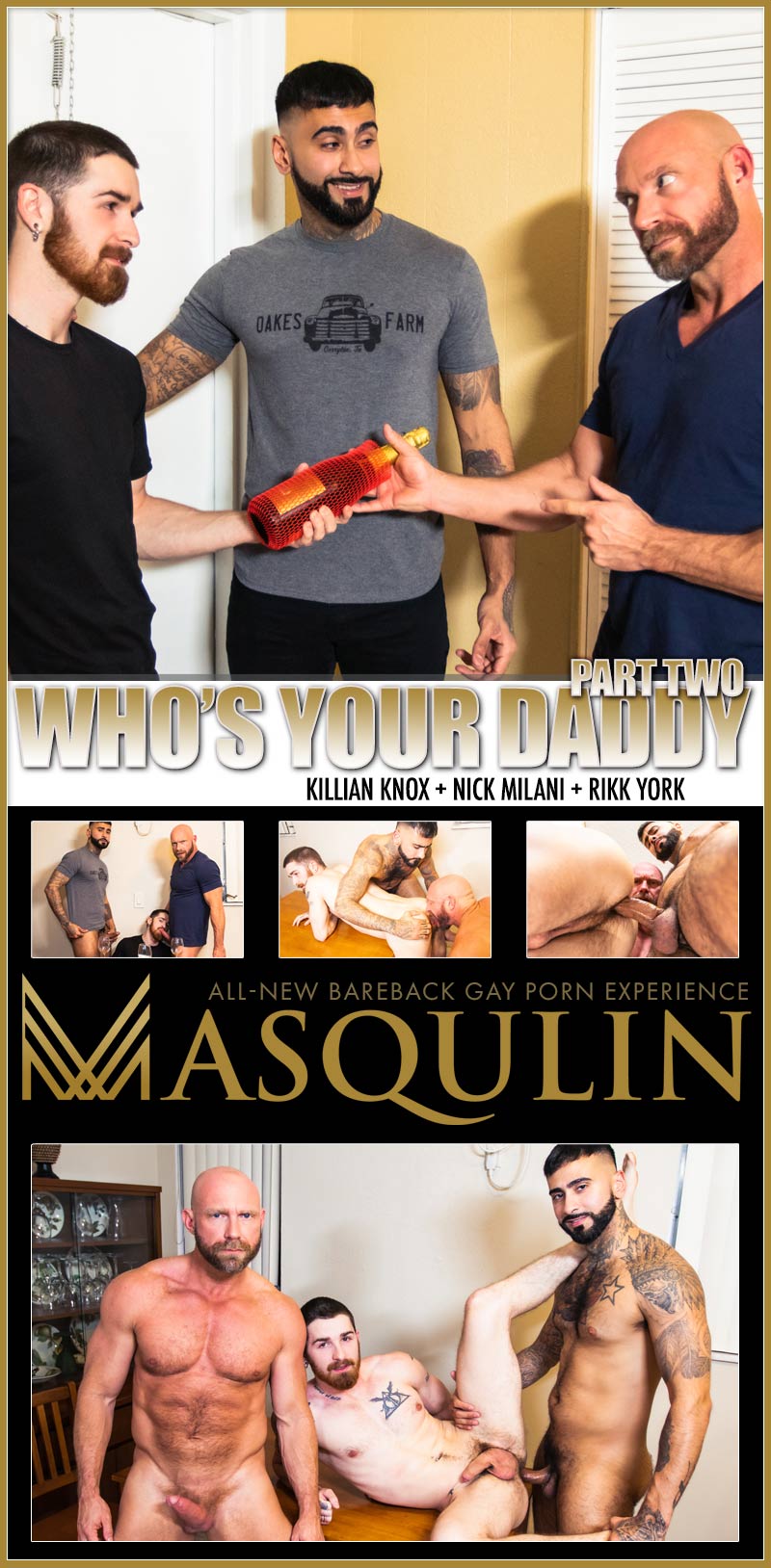 Who's Your Daddy?, Part 2 (Killian Knox, Nick Milani and Rikk York) on MASQULIN